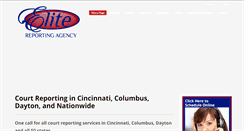 Desktop Screenshot of elitereportingagency.com